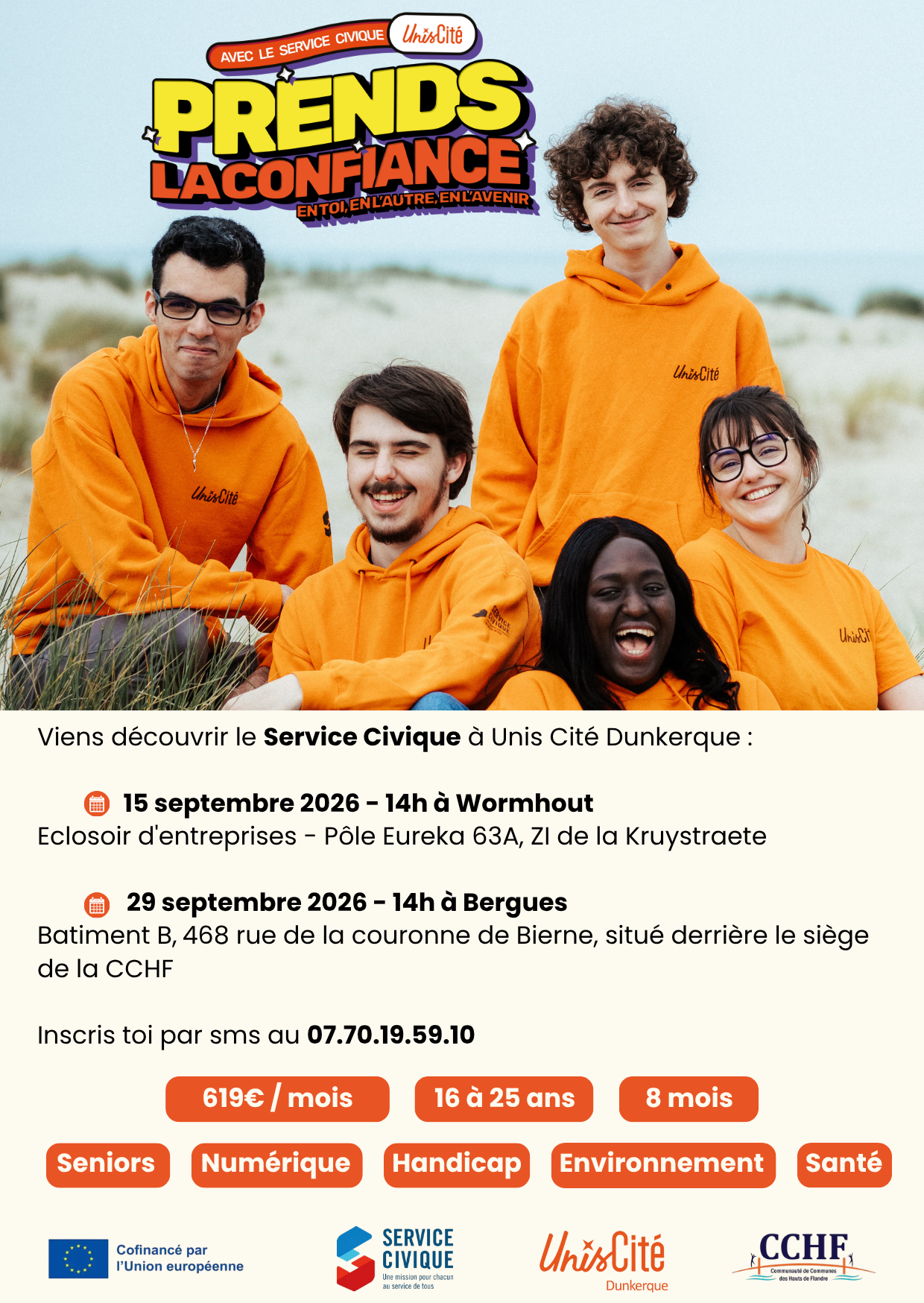 Service civique avec uni cité